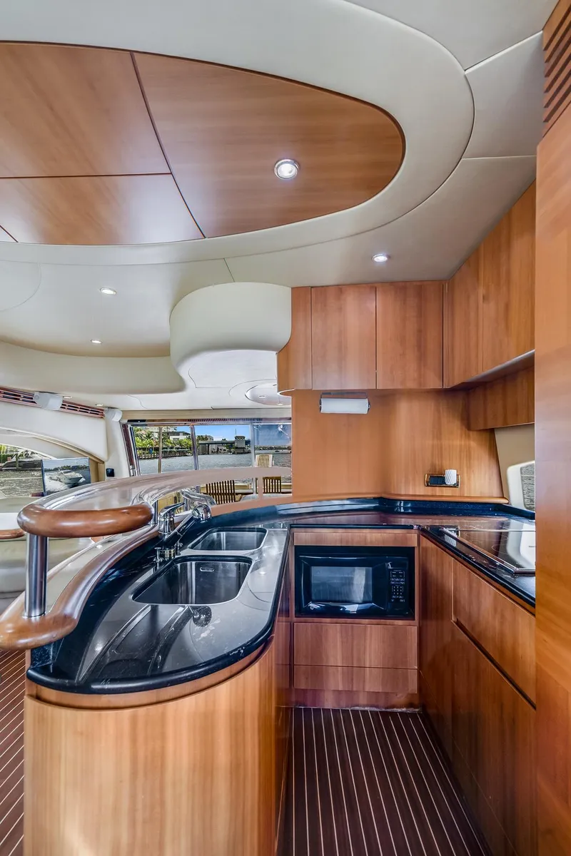 Slide: The Image of Luxurious kitchen on a 2009 Azimut 62E yacht. - 27