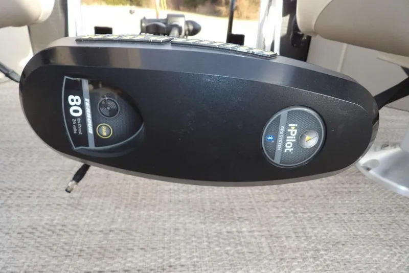 Slide: The Image of Control panel of a 2018 Bennington 23SF boat featuring i-Pilot GPS system. - 11