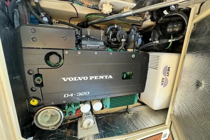 Slide: The Image of Engine compartment of 2025 Ranger Tug R-29 CB Luxury Edition with Volvo Penta D4-320 engine. - 19