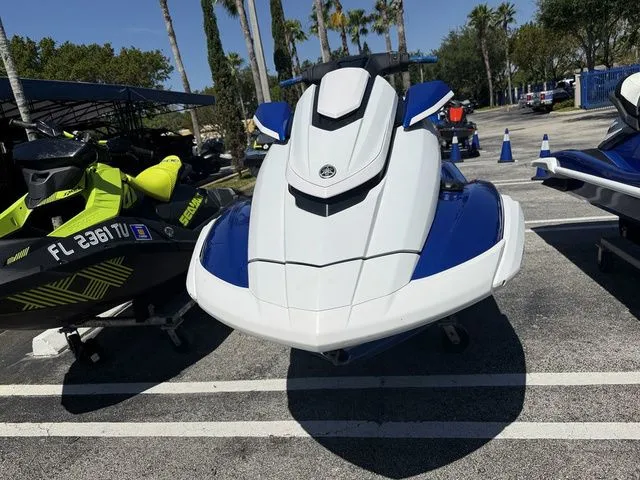 Slide: The Image of 2021 Yamaha WaveRunner FX Cruiser HO in a parking lot. - 5