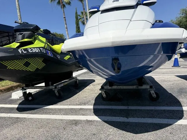 Slide: The Image of 2021 Yamaha WaveRunner FX Cruiser HO parked, front view. - 6