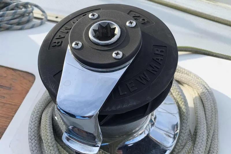 Slide: The Image of Lewmar winch on Catalina 42 sailboat, year 1992. - 22