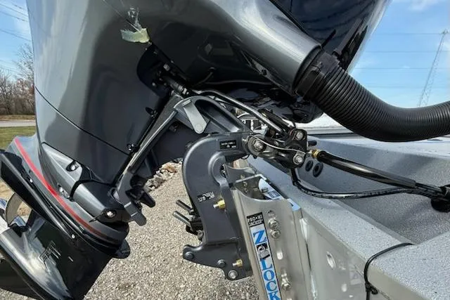 Slide: The Image of 2026 Express H20C boat motor and mounting bracket, showcasing detailed engineering and design. - 12