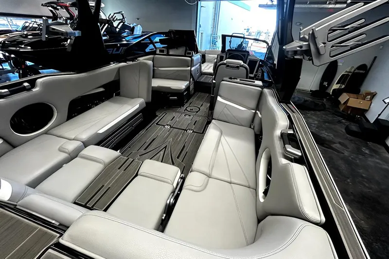 Slide: The Image of Luxurious interior of 2023 Supra SA 450 boat with spacious seating and modern design. - 3