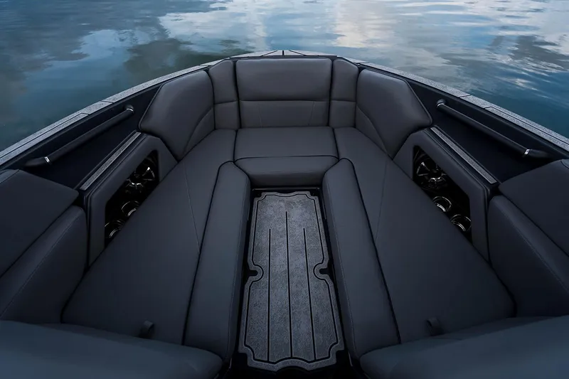 Slide: The Image of Manufacturer Provided Image: 2026 Moomba Craz boat interior with sleek, modern seating and elegant design. - 34