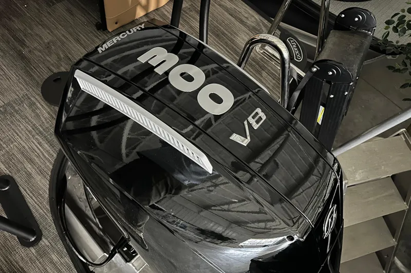 Slide: The Image of Mercury 300 V8 engine on 2026 Godfrey Monaco 255 SB boat. - 3