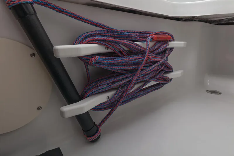 Slide: The Image of Rope storage in Tahoe 1950 boat, year 2021. - 12