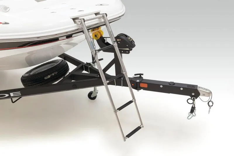 Slide: The Image of Tahoe 1950 boat trailer with ladder, year 2021. - 9