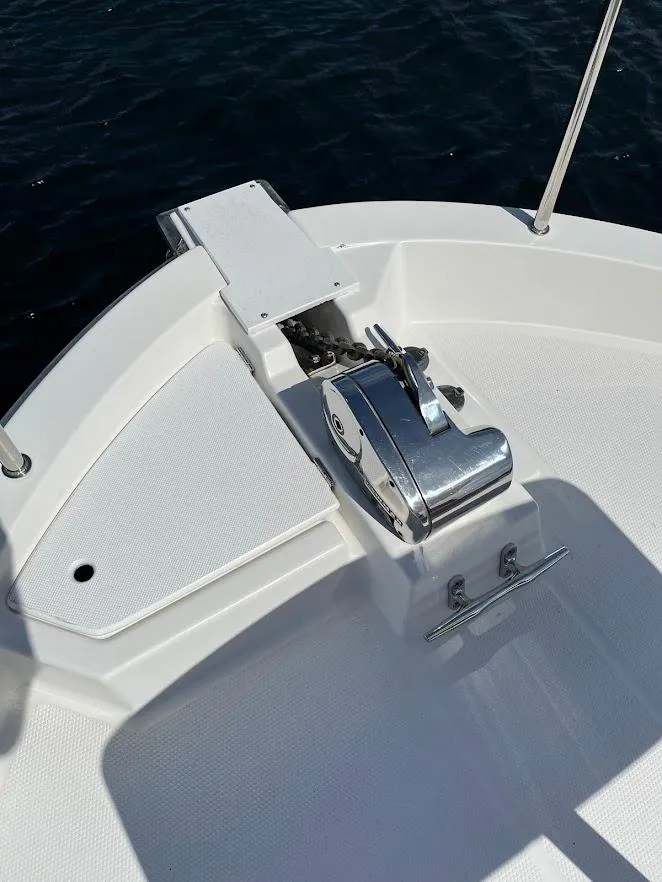 Slide: The Image of 2013 Ranger Tugs R-31 CB boat anchor system on deck. - 11