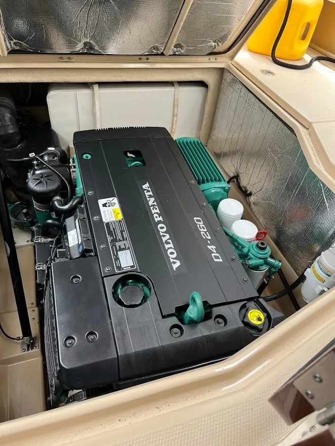 Slide: The Image of Engine compartment of 2013 Ranger Tugs R-31 CB with Volvo Penta D4-260 engine. - 30