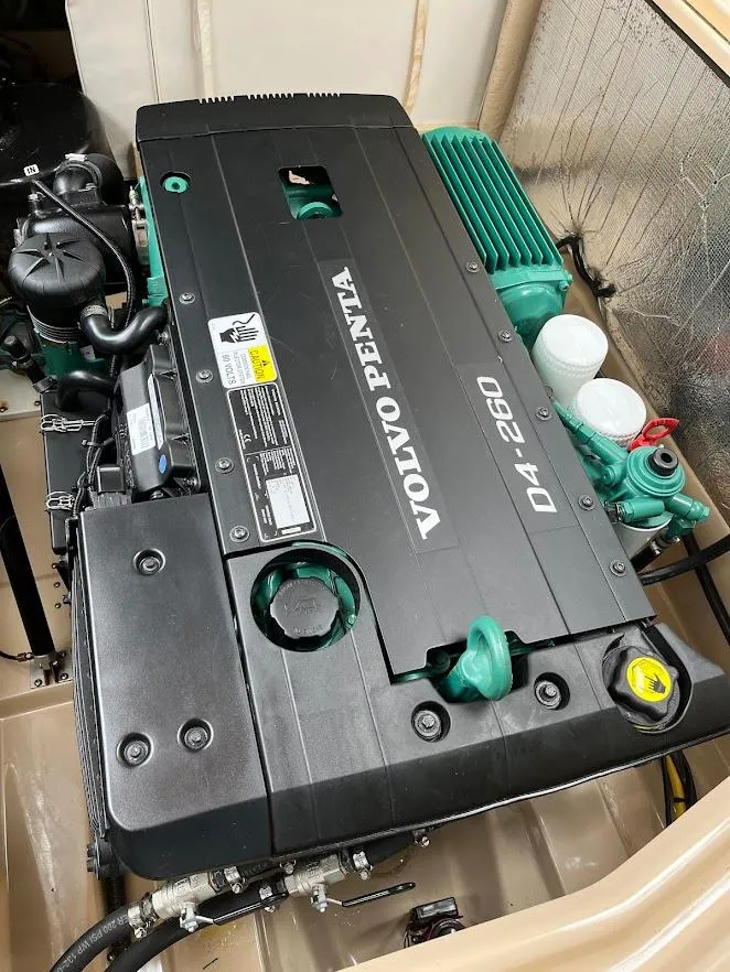 Slide: The Image of Volvo Penta D4-260 engine in 2013 Ranger Tugs R-31 CB boat. - 31