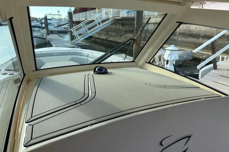 Slide: The Image of Interior view of 2023 Scout 330 LXF at dock. - 31