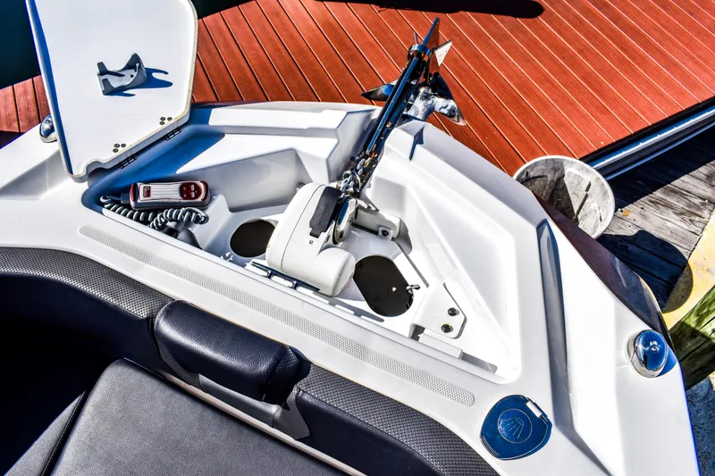 Slide: The Image of Interior of 2024 Scarab 285 ID featuring toilet and sink. - 12