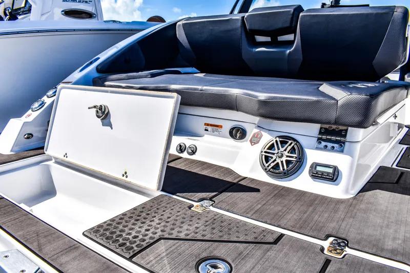 Slide: The Image of Engine compartment of 2024 Scarab 285 ID with Rotax engines. - 5