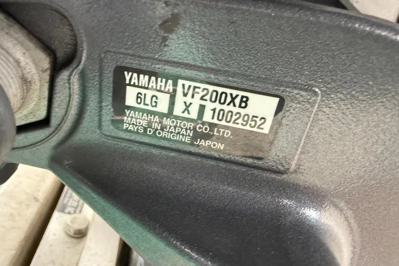 Slide: The Image of Label on Yamaha VF200XB engine, model 6LG, made in Japan. - 15