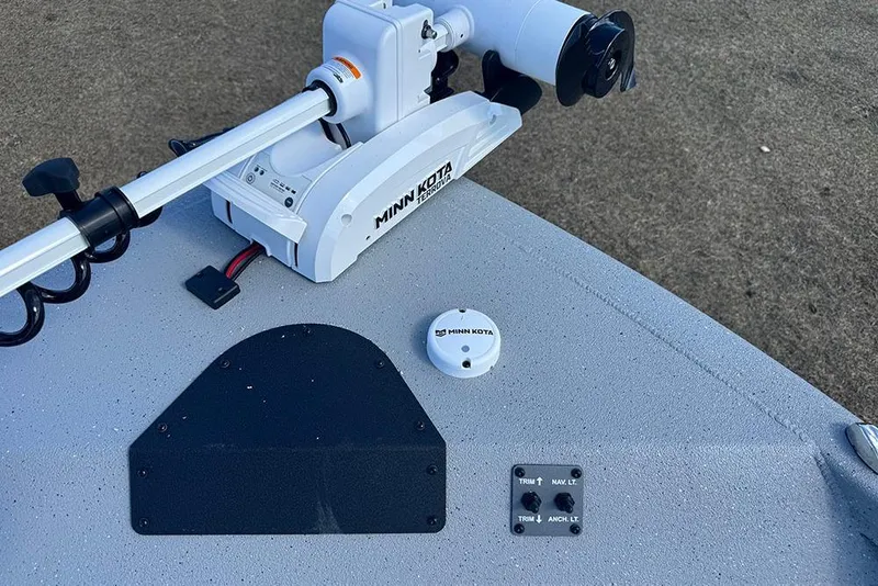 Slide: The Image of Minn Kota Terrova motor on 2026 Vexus ACX 2210 boat deck. - 20