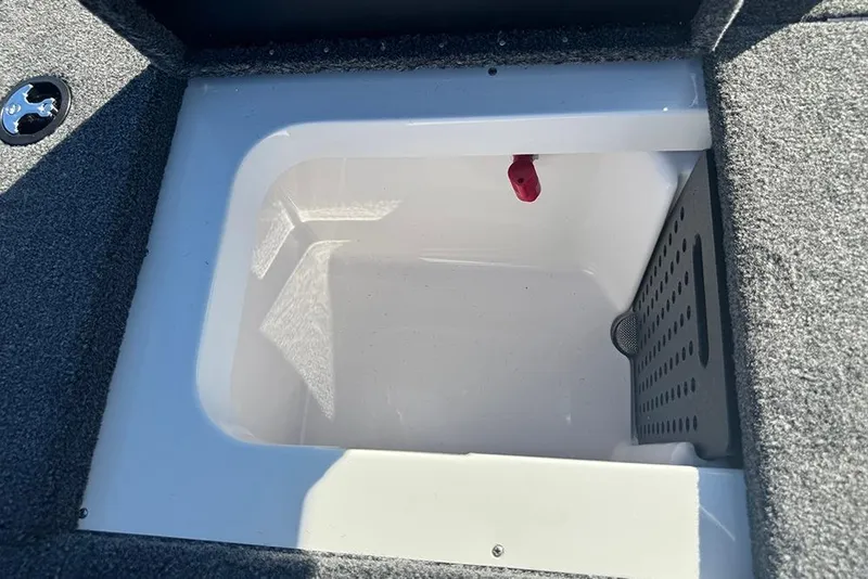 Slide: The Image of Livewell compartment in 2026 Vexus AVX 2080 boat, featuring a clean interior design. - 30