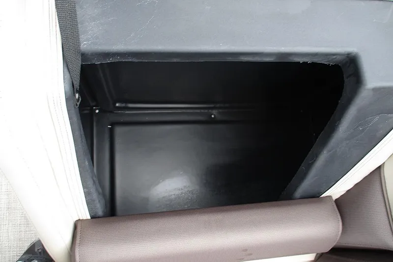 Slide: The Image of Storage compartment in 2026 Bentley Pontoons Legacy 200 Navigator boat. - 15