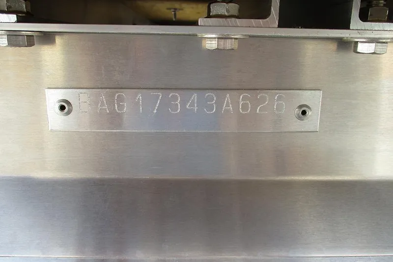 Slide: The Image of Serial number plate on 2026 Bentley Pontoons LE 180 CR. - 24