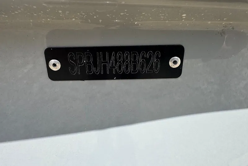 Slide: The Image of 2026 Sea Pro 172 Bay boat identification plate with serial number SPBJH488B626. - 31