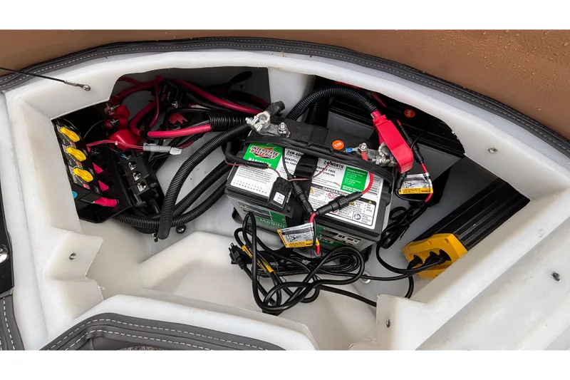 Slide: The Image of Battery compartment of 2026 Viaggio Diamante U 26 with wiring and components. - 39