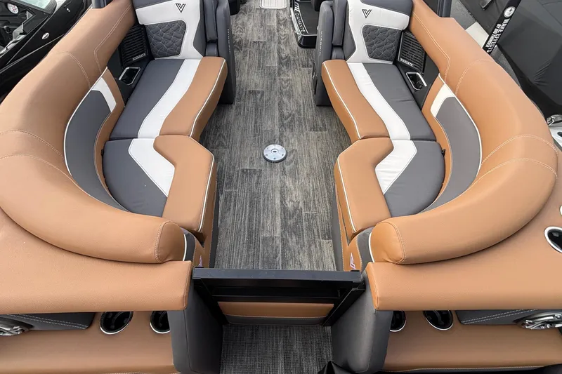 Slide: The Image of Luxurious interior of 2026 Viaggio Diamante U 26 boat with elegant seating. - 7
