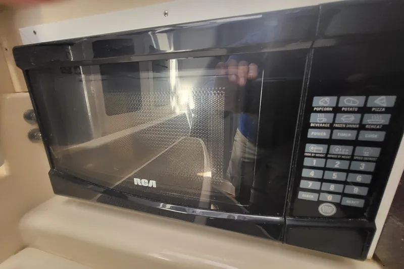 Slide: The Image of RCA microwave inside a 2004 Grady-White Marlin 300 boat cabin. - 9