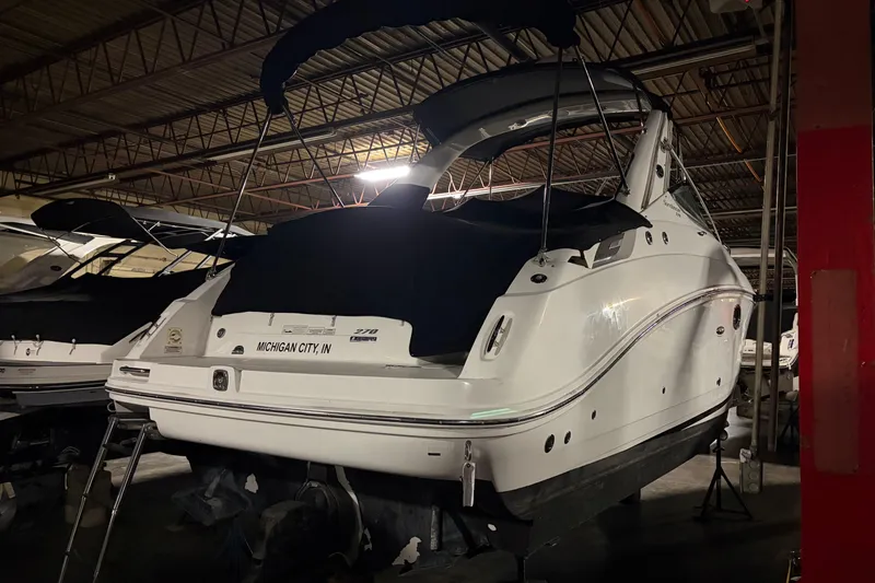 Slide: The Image of 2009 Sea Ray 270 Sundancer boat in storage, Michigan City, IN. - 7