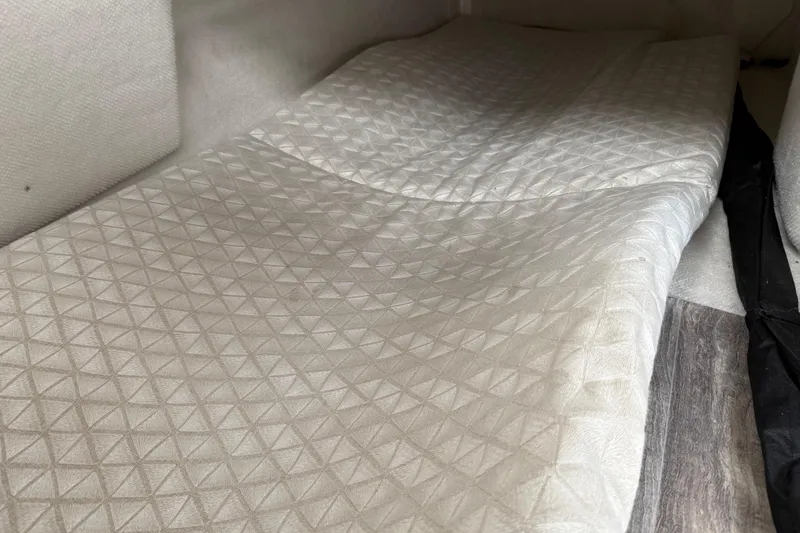 Slide: The Image of 2024 Solara S-250 Coupe interior with quilted upholstery and wood-like flooring. - 41