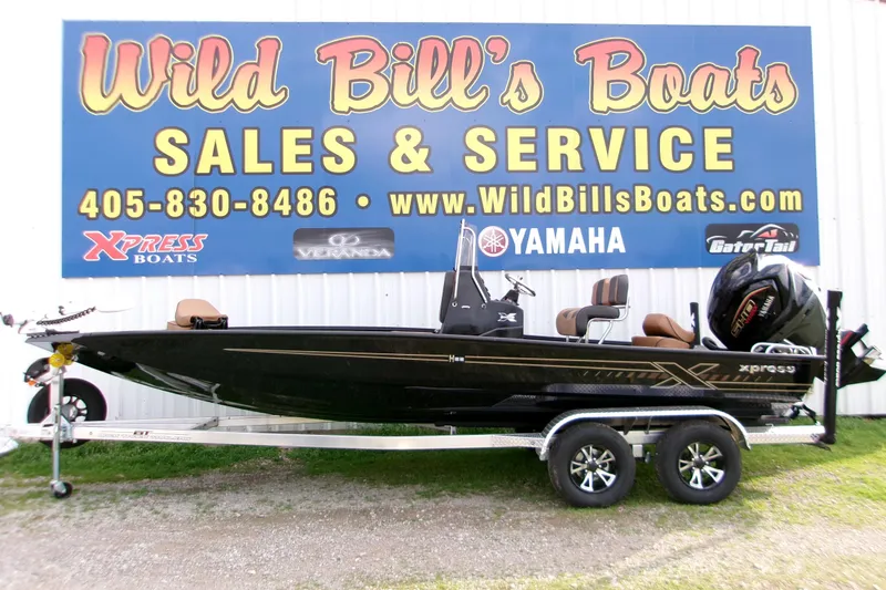 The Image of 2026 Xpress H22B Bay boat on trailer at Wild Bill's Boats dealership. - 0