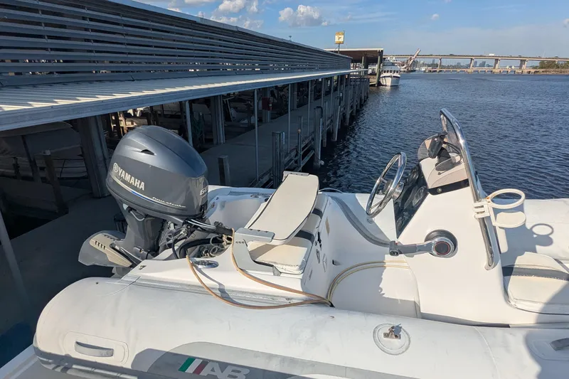 Slide: The Image of 2005 Kadey-Krogen Pilothouse with Yamaha engine docked by a marina. - 8