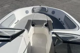 Slide: The Image of 2022 Bayliner VR6 Bowrider OB interior with spacious seating and modern design. - 11