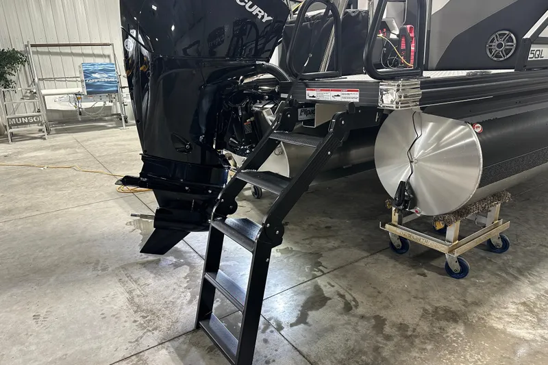 Slide: The Image of Luxurious interior of 2026 Evotti 525QL boat with ambient blue lighting. - 5