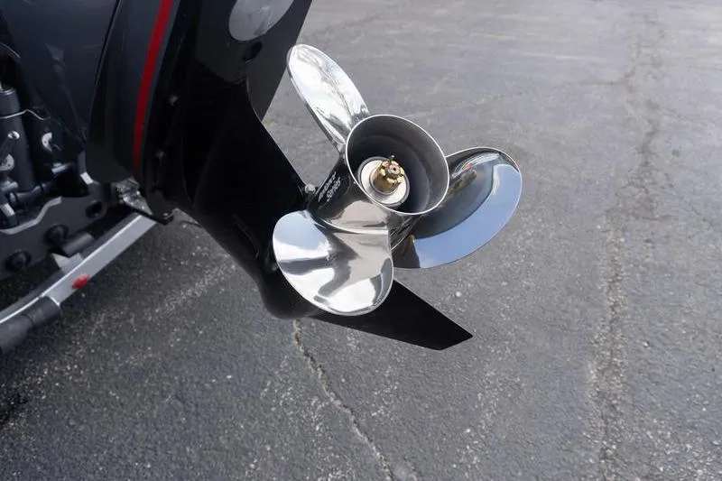 Slide: The Image of Propeller of 2026 G3 Sportsman 2400 boat on asphalt surface. - 8