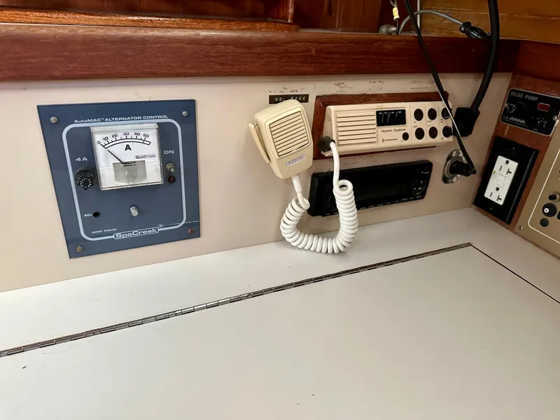 Slide: The Image of Control panel of a 1987 Catalina 34 sailboat. - 26