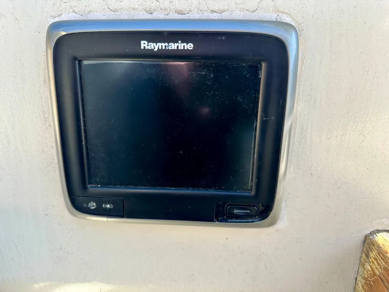 Slide: The Image of Raymarine display on Catalina 34 sailboat, year 1987. - 30