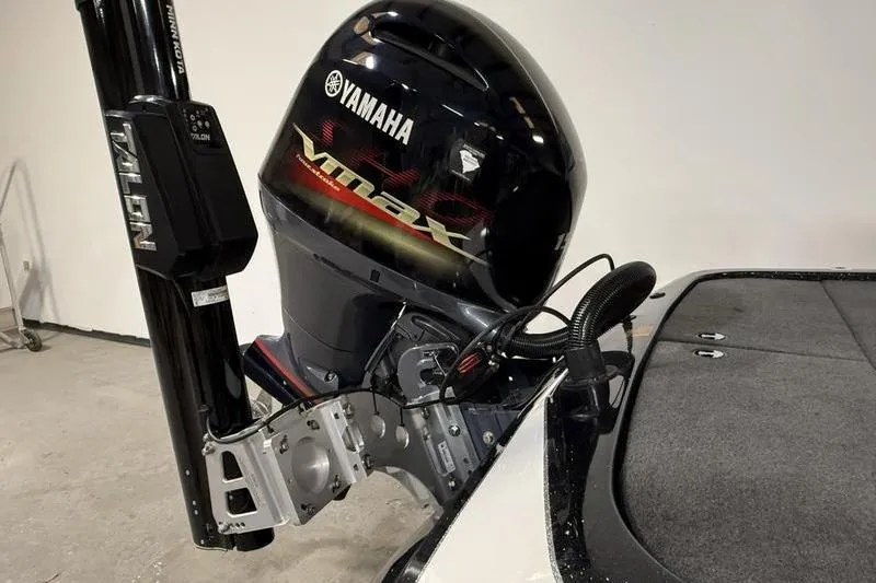 Slide: The Image of 2022 Skeeter ZX150 with Yamaha VMAX outboard motor and Talon anchoring system. - 7