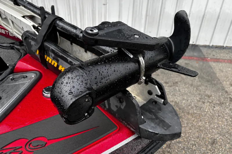 Slide: The Image of 2012 Skeeter ZX200 bass boat on trailer, parked outdoors. - 35