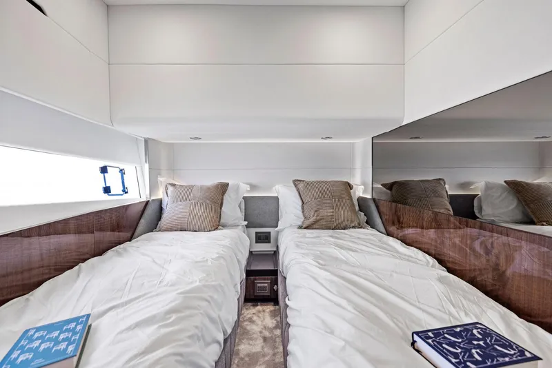 Slide: The Image of Luxurious cabin of Fairline Squadron 68 yacht, year 2027. - 41