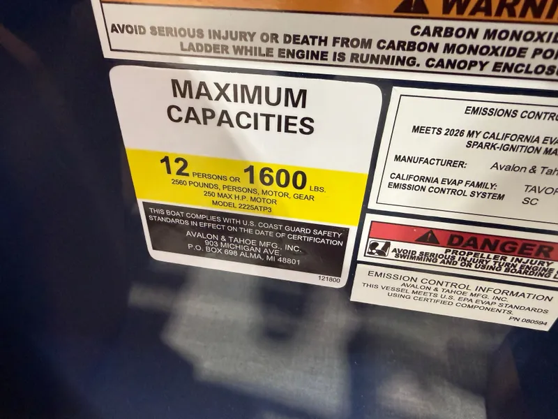 Slide: The Image of Tahoe Sport 2385 Rear Fish Tritoon & Honda 4-Stroke EFI 2026 - 16