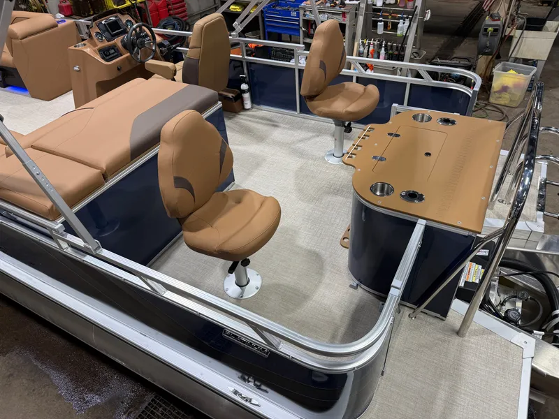 Slide: The Image of Tahoe Sport 2385 Rear Fish Tritoon & Honda 4-Stroke EFI 2026 - 4