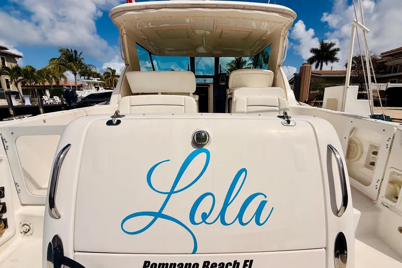 Slide: The Image of 2005 Tiara Yachts 3600 Sovran named "Lola" docked in Pompano Beach, FL. - 8