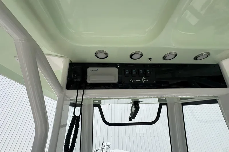 Slide: The Image of 2021 Sea Hunt boat console with Garmin electronics and Gamefish controls. - 10