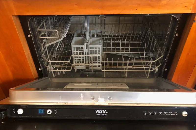 Slide: The Image of Vesta dishwasher inside a 2003 Silverton 35 Motor Yacht, open and empty. - 7