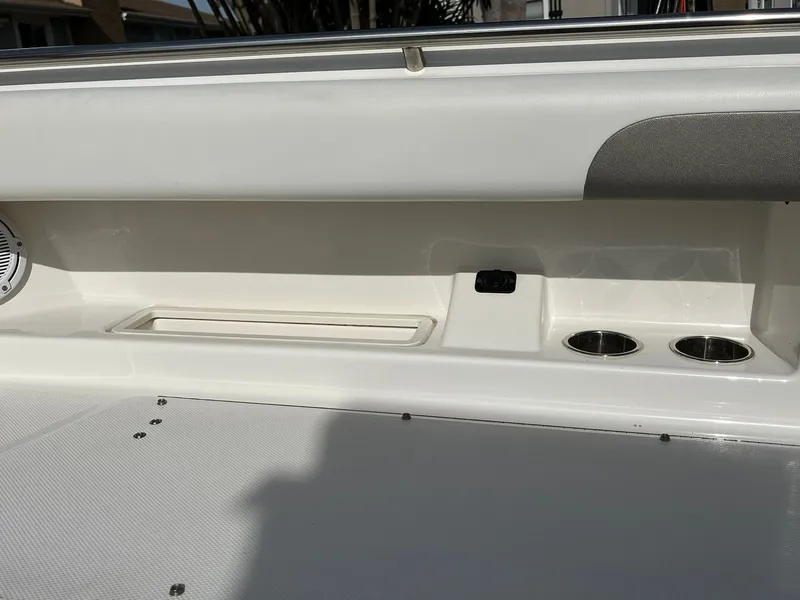 Slide: The Image of Interior view of 2023 World Cat 280 CC-X boat. - 9