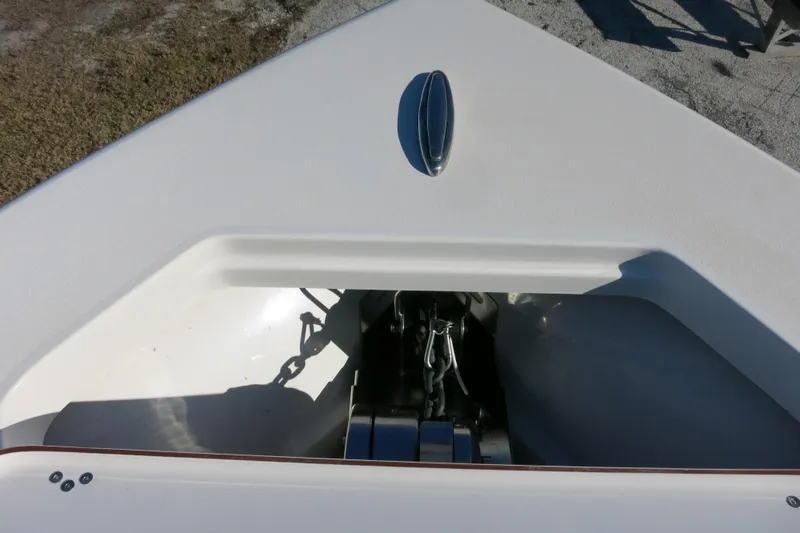 Slide: The Image of Bow anchor compartment of 2021 Sea Pro 239 Deep V CC boat. - 24