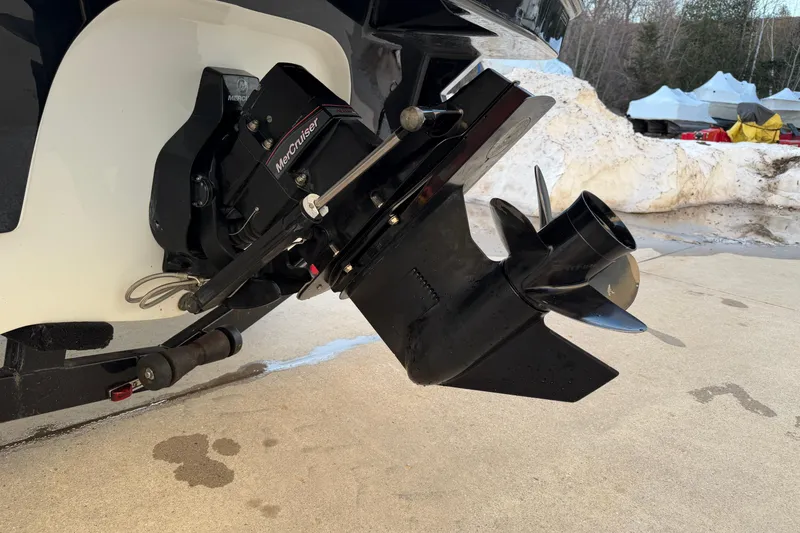 Slide: The Image of Rear view of a 2017 Monterey 196FS boat with MerCruiser outdrive. - 9