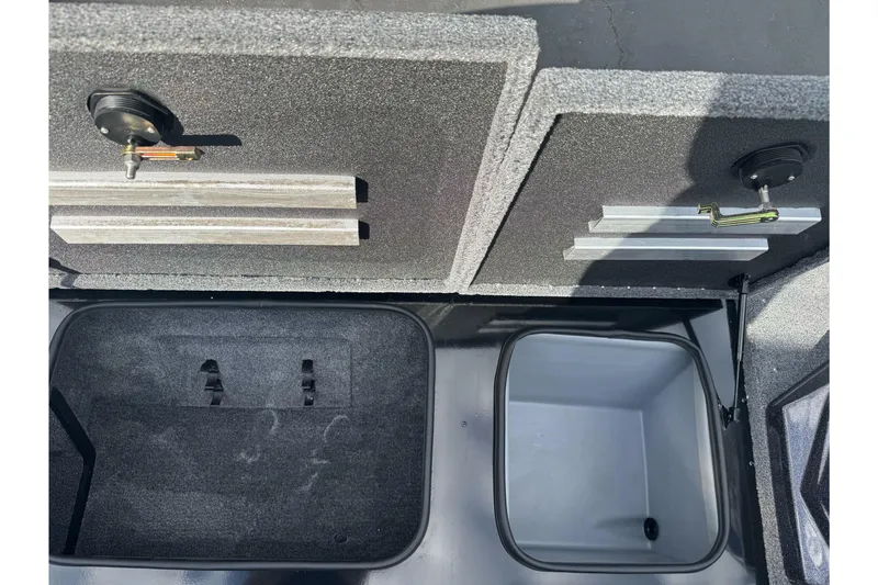 Slide: The Image of Interior compartments of 2026 Ranger ALPHA 208, featuring storage and utility spaces. - 83