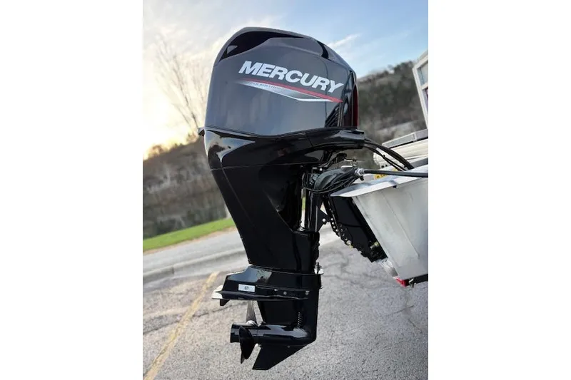 Slide: The Image of Mercury outboard motor on 2026 Sun Tracker Bass Buggy 16 XL Select boat. - 115