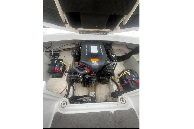 Slide: The Image of Engine compartment of a 2004 Chaparral 260 SSi boat with Volvo Penta engine. - 15